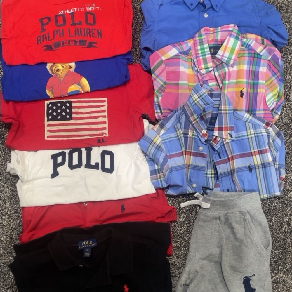 Ralph Lauren Kids' Colorful Shirt Set